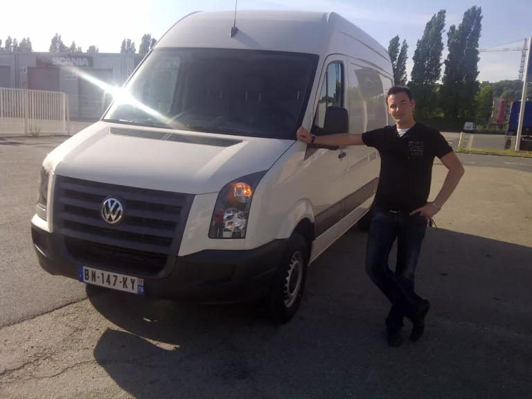 Nicolas, fondateur d'ASAP Transports, aux débuts de la société de transport express