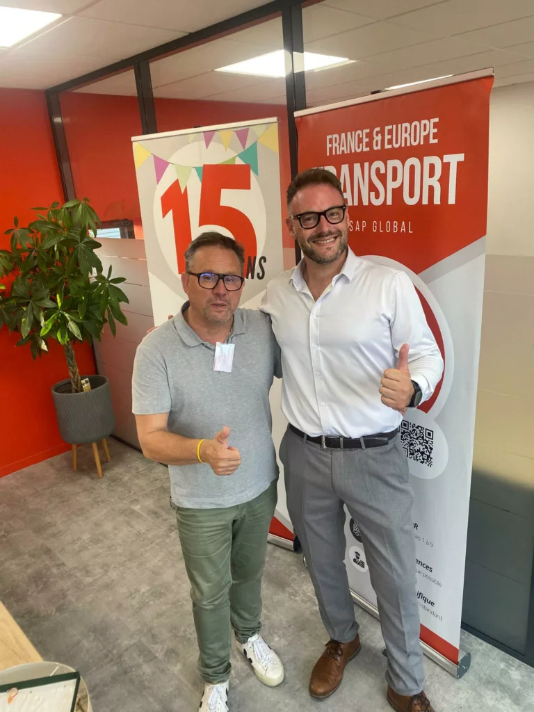Photo Nicolas avec un invité des 15 ans